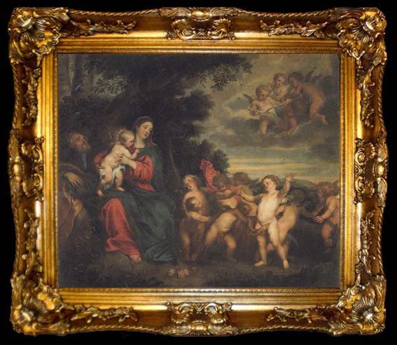 framed  Anthony Van Dyck The Rest on the Flight into Egypt, ta009-2